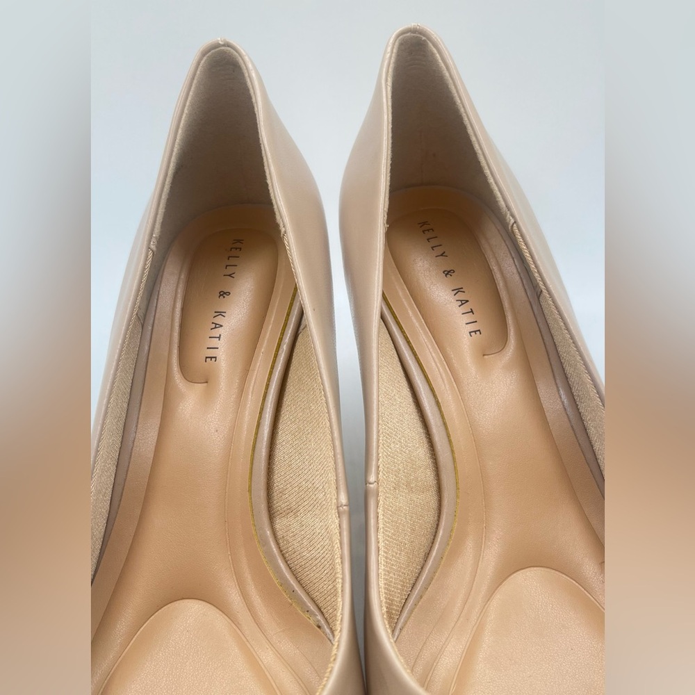 Women’s Kelly & Katie  KK - GENNA Nude Pointed - Toe Heels Pumps Size 8M - Picture 7 of 12